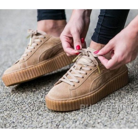 FENTY x Puma Creeper Platform Tan Sneakers 7.5 - Picture 11 of 11